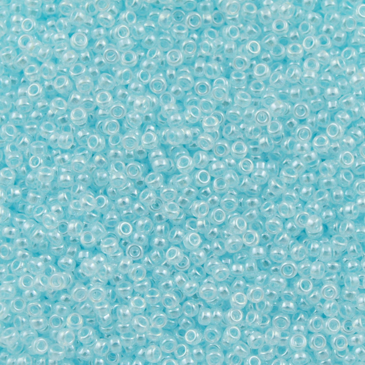 Miyuki Round Seed Bead 8/0 Light Aqua Ceylon 22g Tube (522)