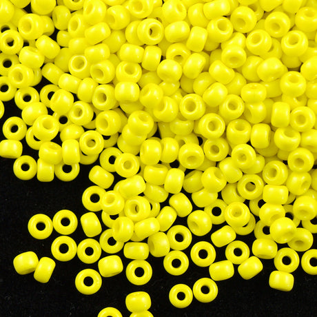 Miyuki Round Seed Bead 8/0 Opaque Yellow 22g Tube (404)