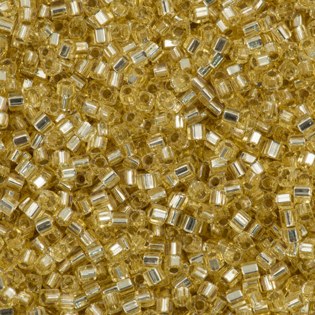 Miyuki 1.8mm Cube Seed Bead Silver Lined Gold 8g Tube (3)