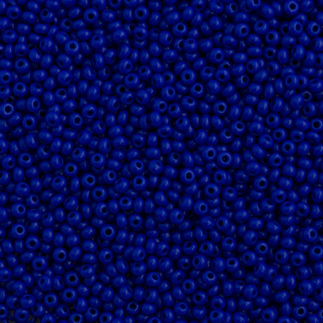 50g Czech Seed Bead 10/0 Opaque Blue (33050)