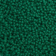 50g Czech Seed Bead 10/0 Opaque Mid Green (53240)