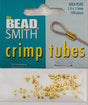 BeadSmith Gold Plated 1.5x1.5mm Crimp Tube Beads