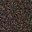 Miyuki Delica Seed Bead 11/0 Matte Metallic Gray Dusk Gold Luster AB 2-inch Tube DB1055