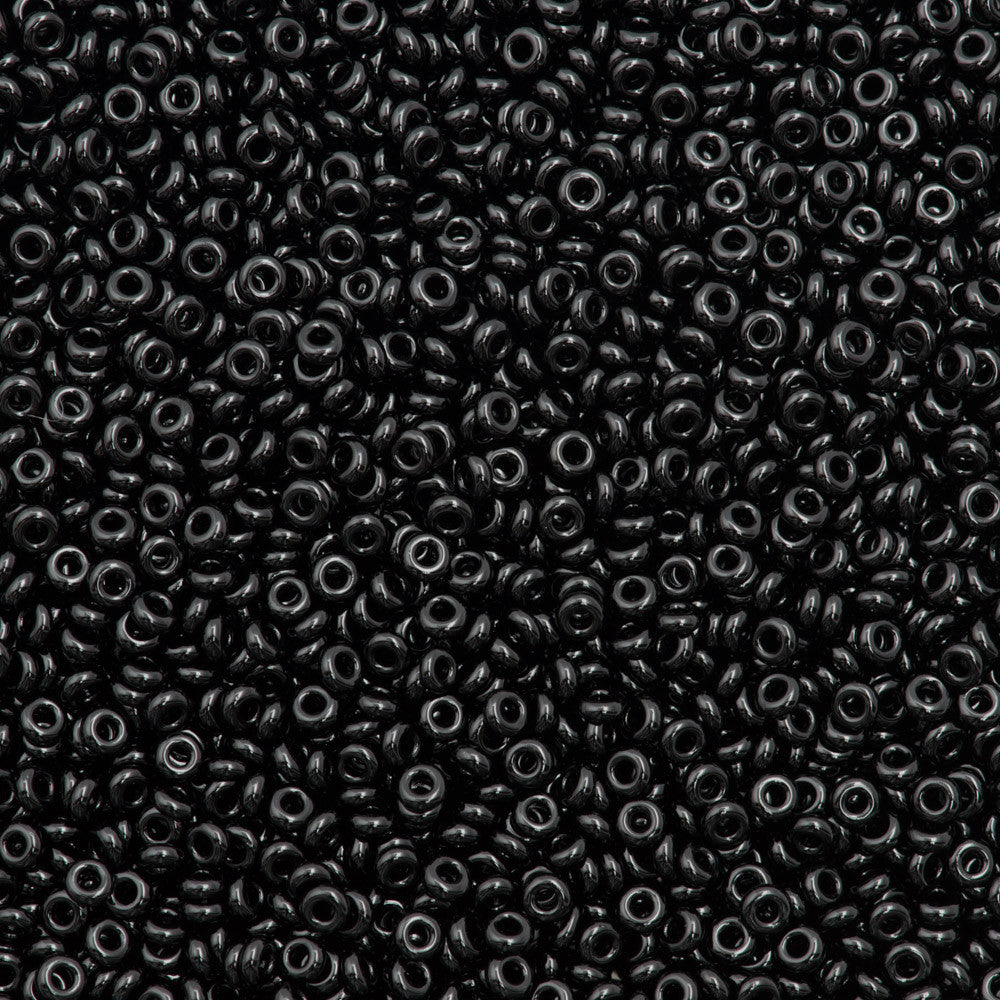 Toho Demi Round 11/0 Opaque Black 8g Tube (49)