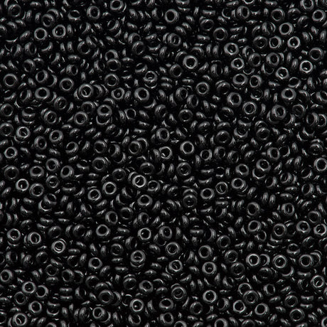 Toho Demi Round 11/0 Opaque Black 8g Tube (49)