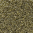 50g Toho Round Seed Bead 11/0 Gold Luster Green Tea (457)