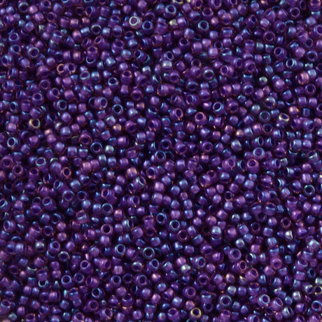 Toho Round Seed Bead 11/0 Inside Color Lined Purple Rose 2.5-inch Tube (928)