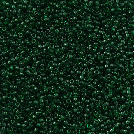 Toho Round Seed Bead 15/0 Transparent Jade 2.5-inch Tube (939)