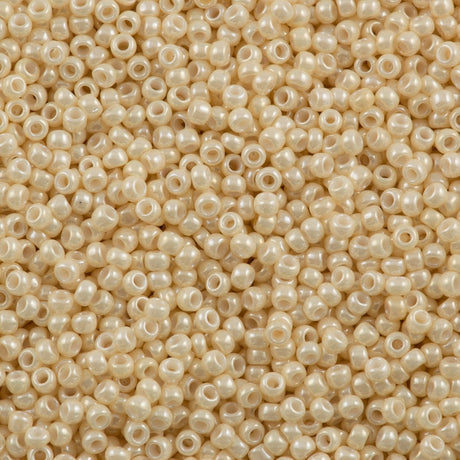 50g toho Round Seed Bead 8/0 Opaque Luster Cream (123)