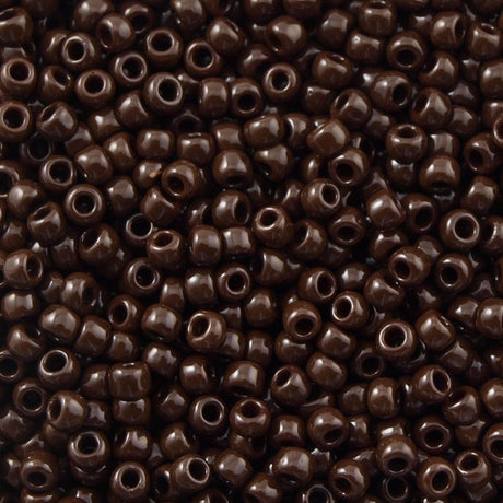 50g toho Round Seed Bead 8/0 Opaque Brown (46)