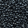 50g toho Round Seed Bead 8/0 Metallic Hematite (81)