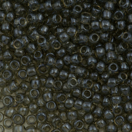 50g Toho Round Seed Bead 6/0 Transparent Smoke Luster (120)