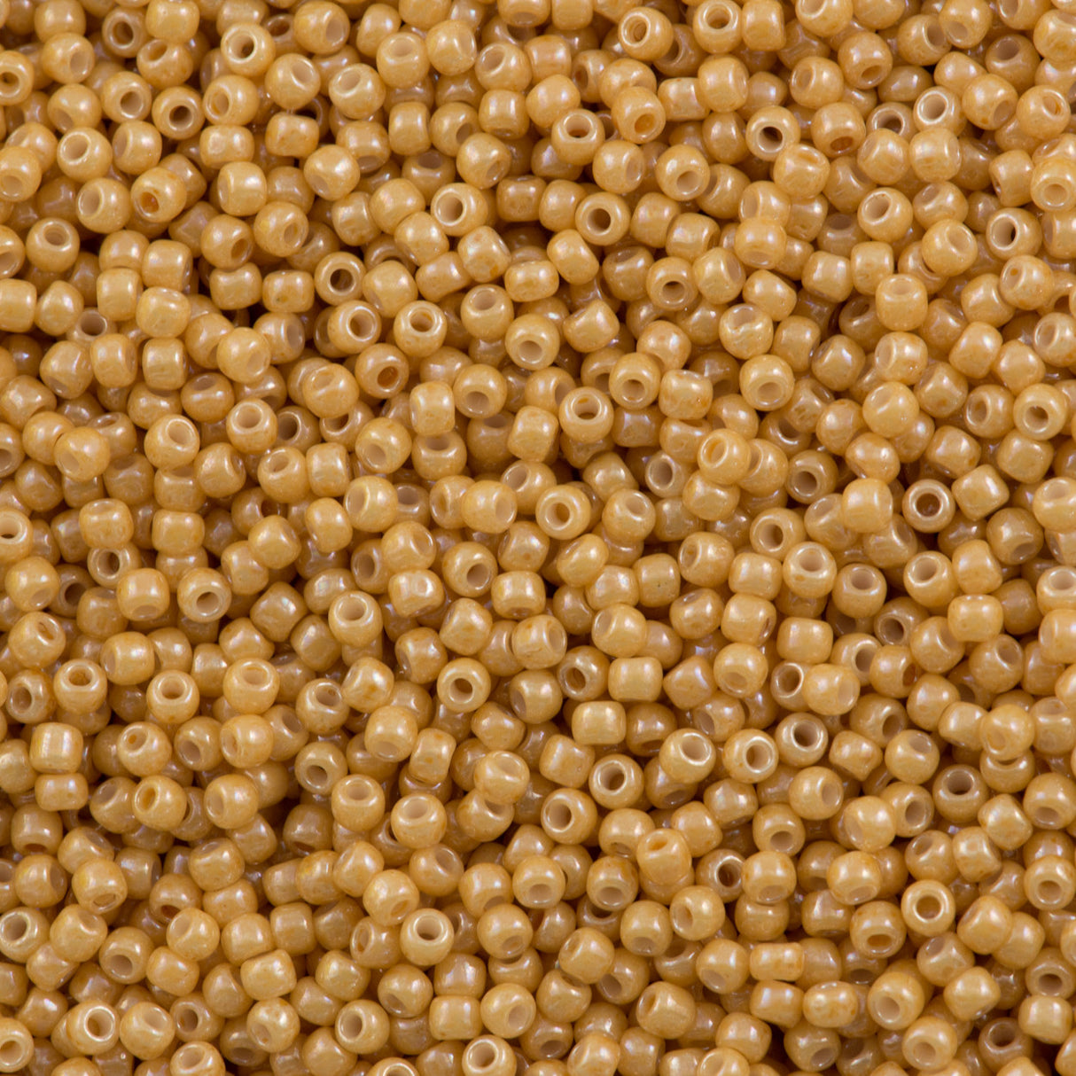 Toho Round Seed Bead 15/0 Opaque Luster Butterscotch 2.5-inch Tube (123D)