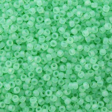 50g toho Round Seed Bead 8/0 Ceylon Matte Sea Foam (144F)