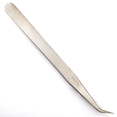 Metal Bent Nose Knotting #10 Tweezers