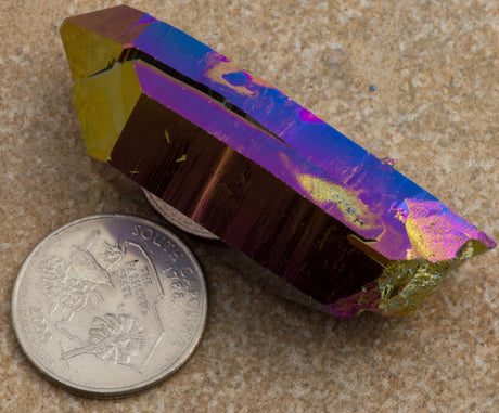 Aura Crystals Rainbow Quartz Point