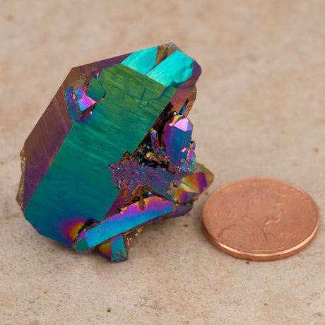 Aura Crystals Rainbow Quartz Cluster