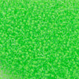 50g Czech Seed Bead 10/0 Color Lined Neon Green (08756)