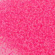 50g Czech Seed Bead 10/0 Color Lined Neon Pink (08777)