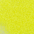 50g Czech Seed Bead 10/0 Color Lined Neon Yellow (08786)