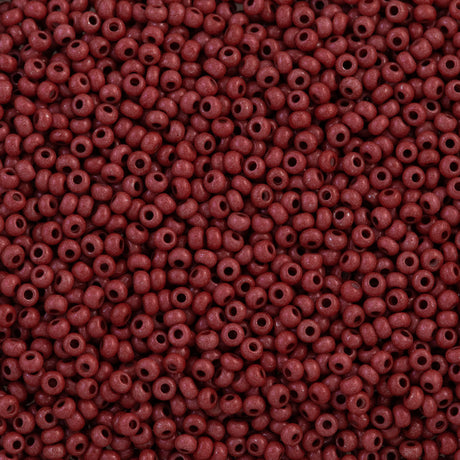 50g Czech Seed Bead 10/0 Opaque Terra Intensive Brown (16A18)