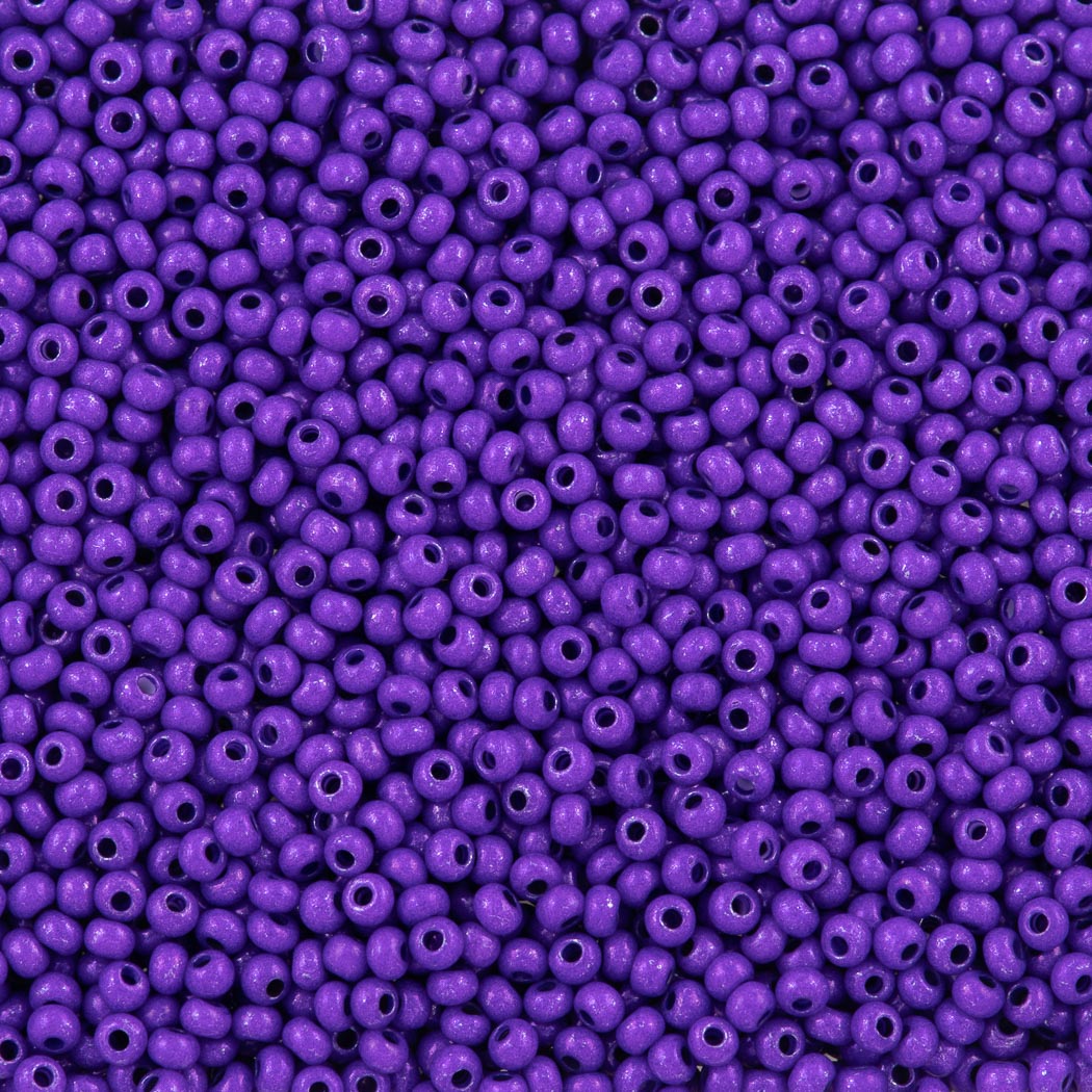 50g Czech Seed Bead 10/0 Opaque Terra Intensive Purple (16A28)