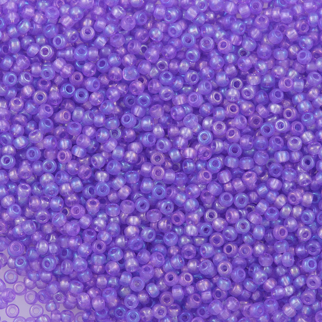 Czech Seed Bead 10/0 Transparent Mauve AB (41123)