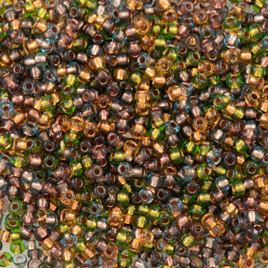 15g Mixed Green Czech 2/0 Seed Beads, Women's
