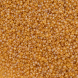 Czech Seed Bead 10/0 Transparent Topaz Matte AB (11050M)