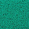 50g Czech Seed Bead 10/0 Opaque Terra Intensive Dark Green (16A58)