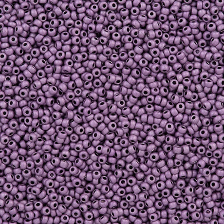 Czech Seed Bead 10/0 Metallic Mauve Matte Terra (18528M)