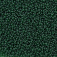 Czech Seed Bead 10/0 Transparent Dark Green Matte (50060M)