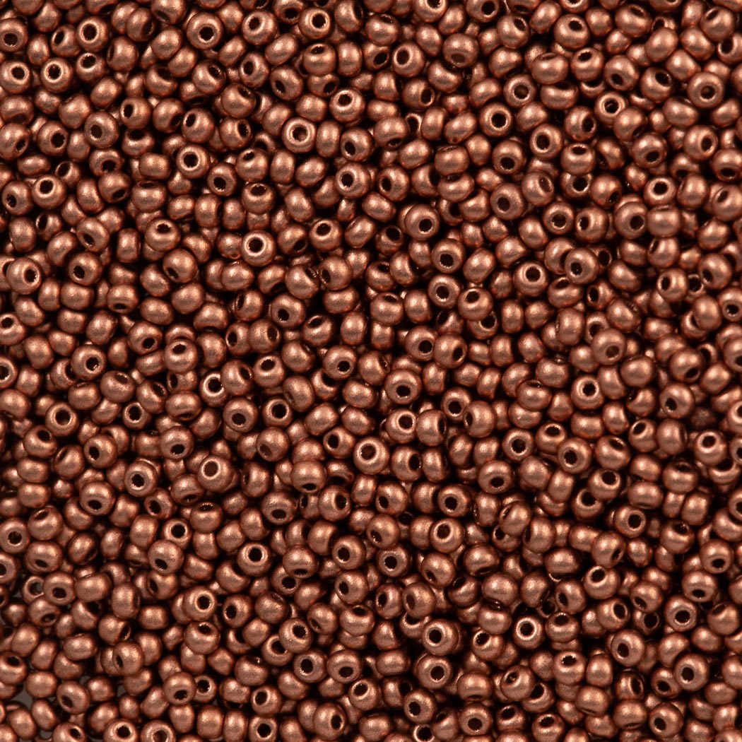 Czech Seed Bead 10/0 Metallic Dyed Copper (01770)