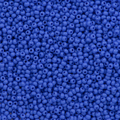 Czech Seed Bead 10/0 Opaque Medium Blue (33040)