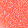 Czech Seed Bead 10/0 Transparent Pink Salmon AB (41191)