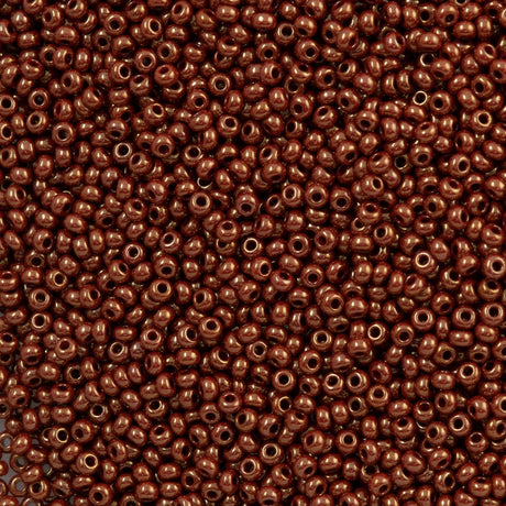 Czech Seed Bead 10/0 Opaque Light Brown Luster (93199)