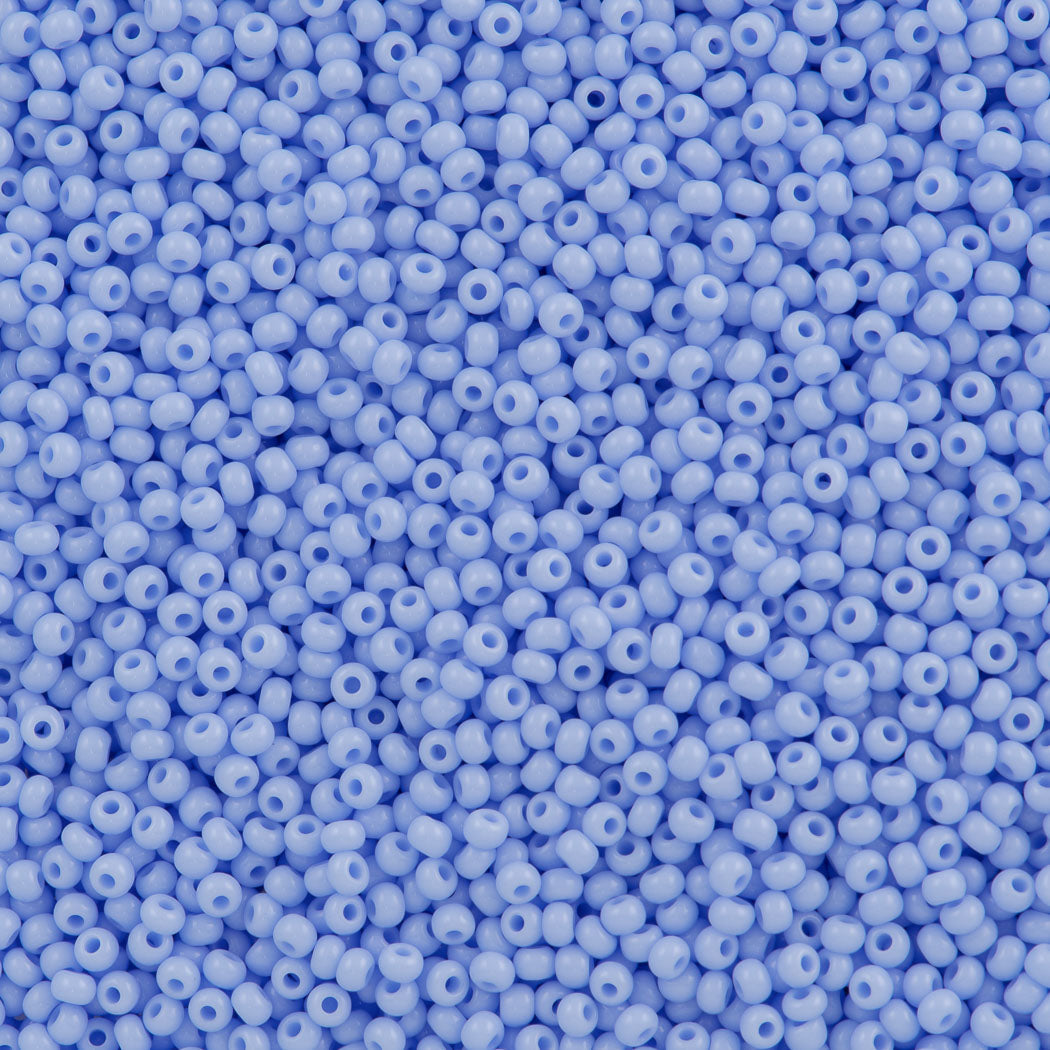 Czech Seed Bead 11/0 Opaque Powder Blue 2-inch Tube (33000)