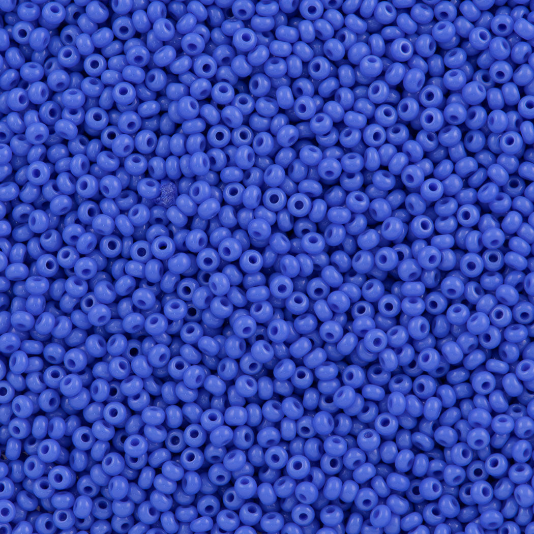 Czech Seed Bead 11/0 Opaque Medium Blue 2-inch Tube (33040) | Aura ...