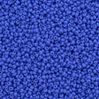 Czech Seed Bead 11/0 Opaque Medium Blue 2-inch Tube (33040)