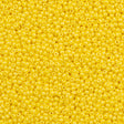 Czech Seed Bead 11/0 Opaque Yellow Luster 2-inch Tube (88110)