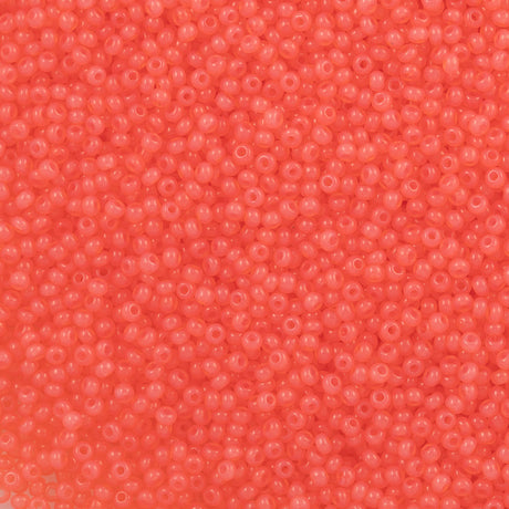 Czech Seed Bead 11/0 Solgel Salmon Opal (02691)