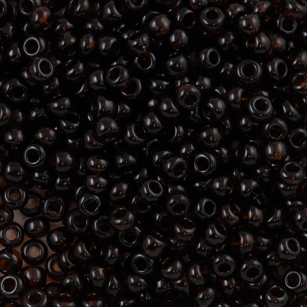 Czech Seed Bead 8/0 (3mm) Beads Opaque Black Beads