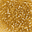 Preciosa Seed Bead 11/0 Straw Gold Silver Lined (17020)