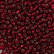 Czech Seed Bead 11/0 Garnet Silver Lined (97120)