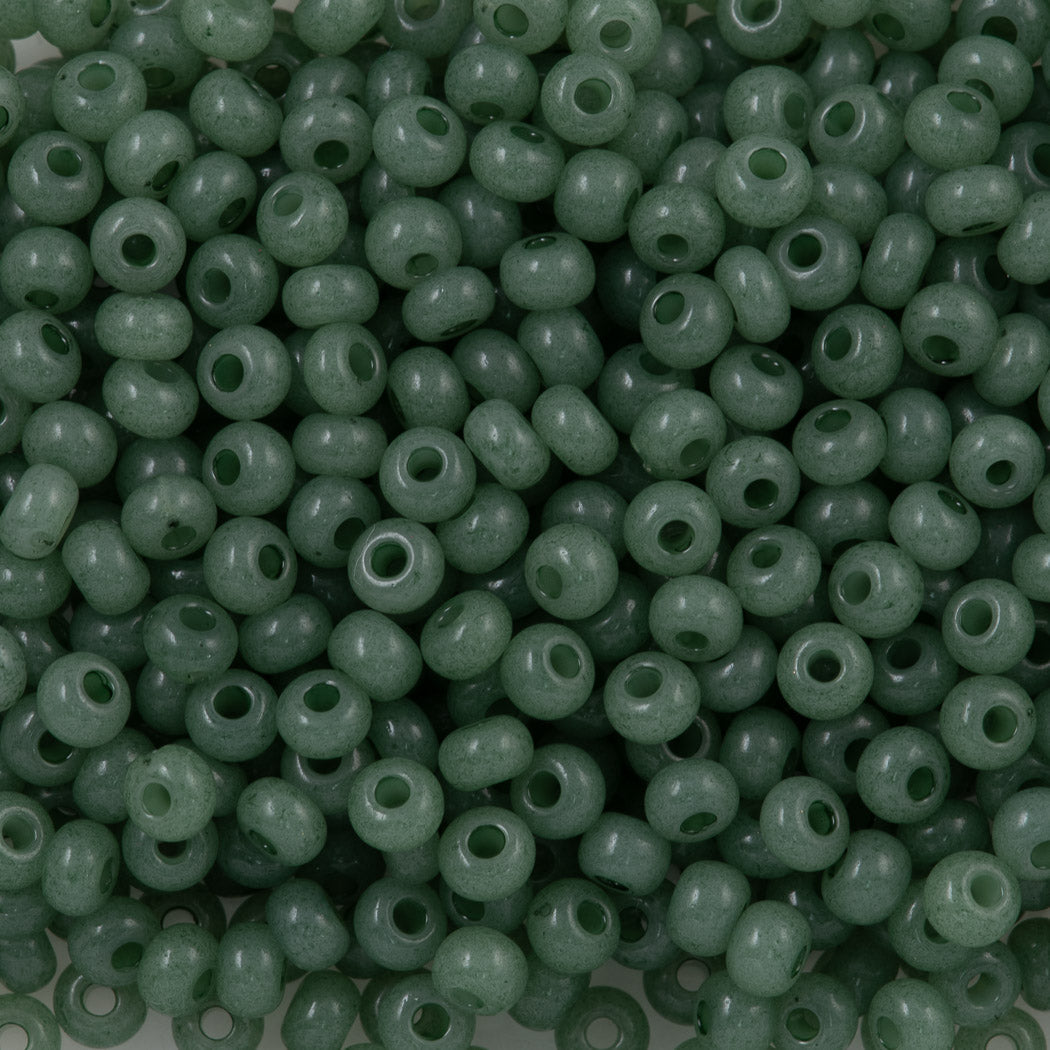 Czech Seed Bead 6/0 Solgel Jade Opal 50g (02663)