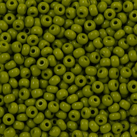 Preciosa Seed Bead 6/0 Opaque Olive (53430)