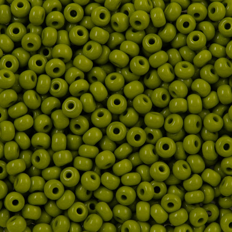 Czech Seed Bead 6/0 Opaque Olive 50g (53430)