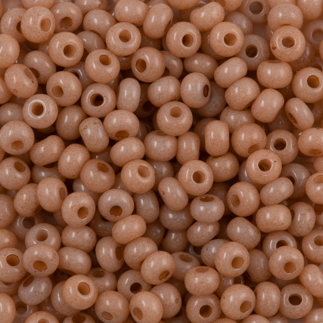 Czech Seed Bead 6/0 Solgel Wheat Opal 50g (02611)