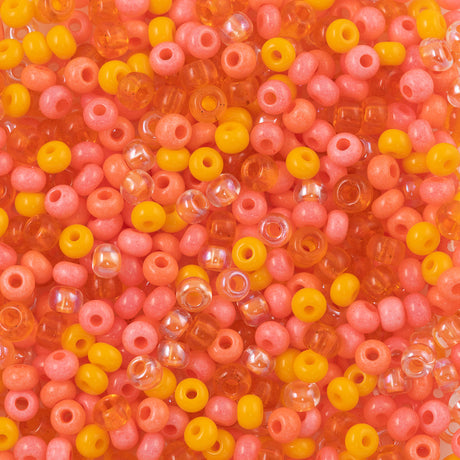 Czech Seed Bead 6/0 Creamsicle Mix 50g (19232)