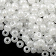 Czech Seed Bead 6/0 White Pearl 2-inch Tube (57102)